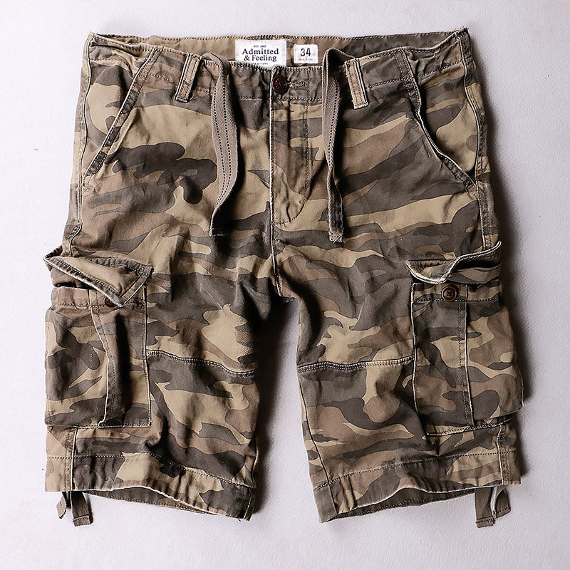 Lässige Outdoor-Cargo-Shorts aus Baumwolle für Herren