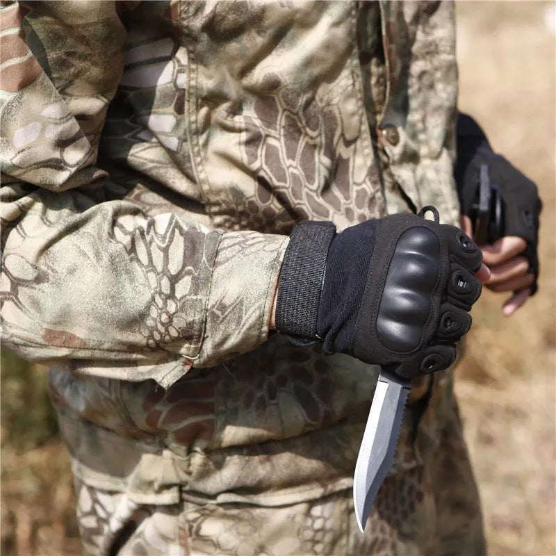 Military training protective full finger/half finger tactical gloves, military fans outdoor climbing hunting cycling gloves