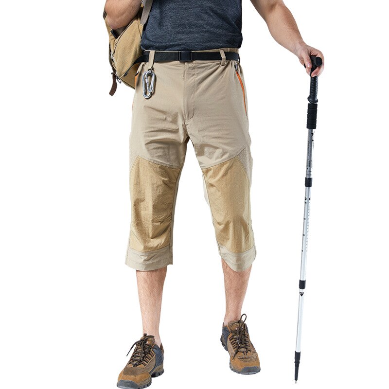 Outdoor sports quick-drying shorts, stretch casual hiking pants