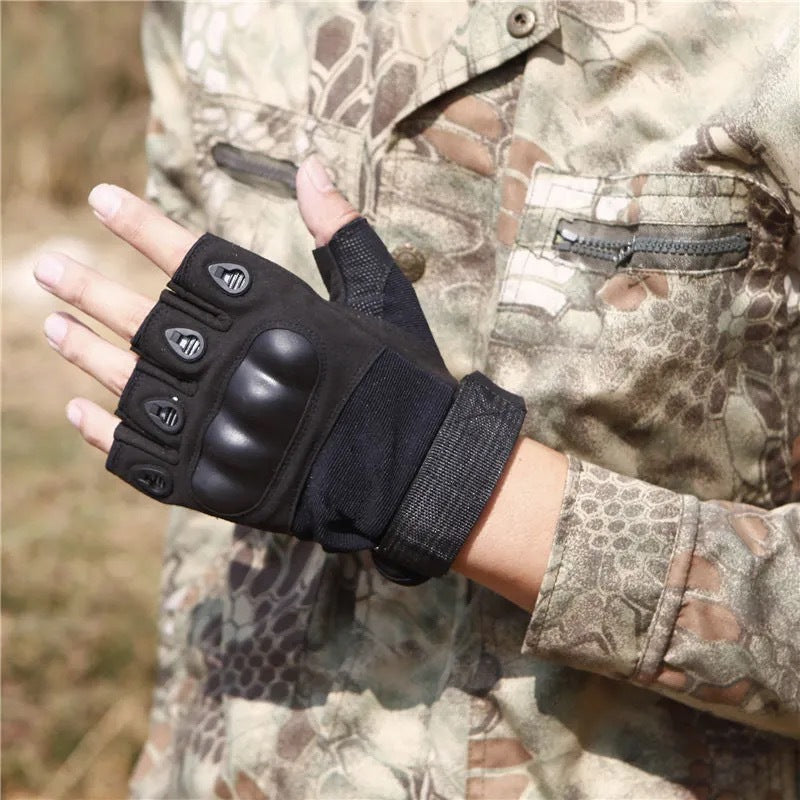 Military training protective full finger/half finger tactical gloves, military fans outdoor climbing hunting cycling gloves