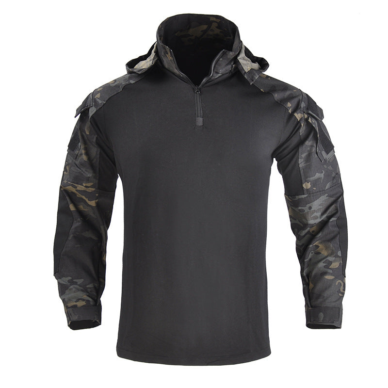 Outdoor Cool Hooded Long Sleeve Men's T-shirt