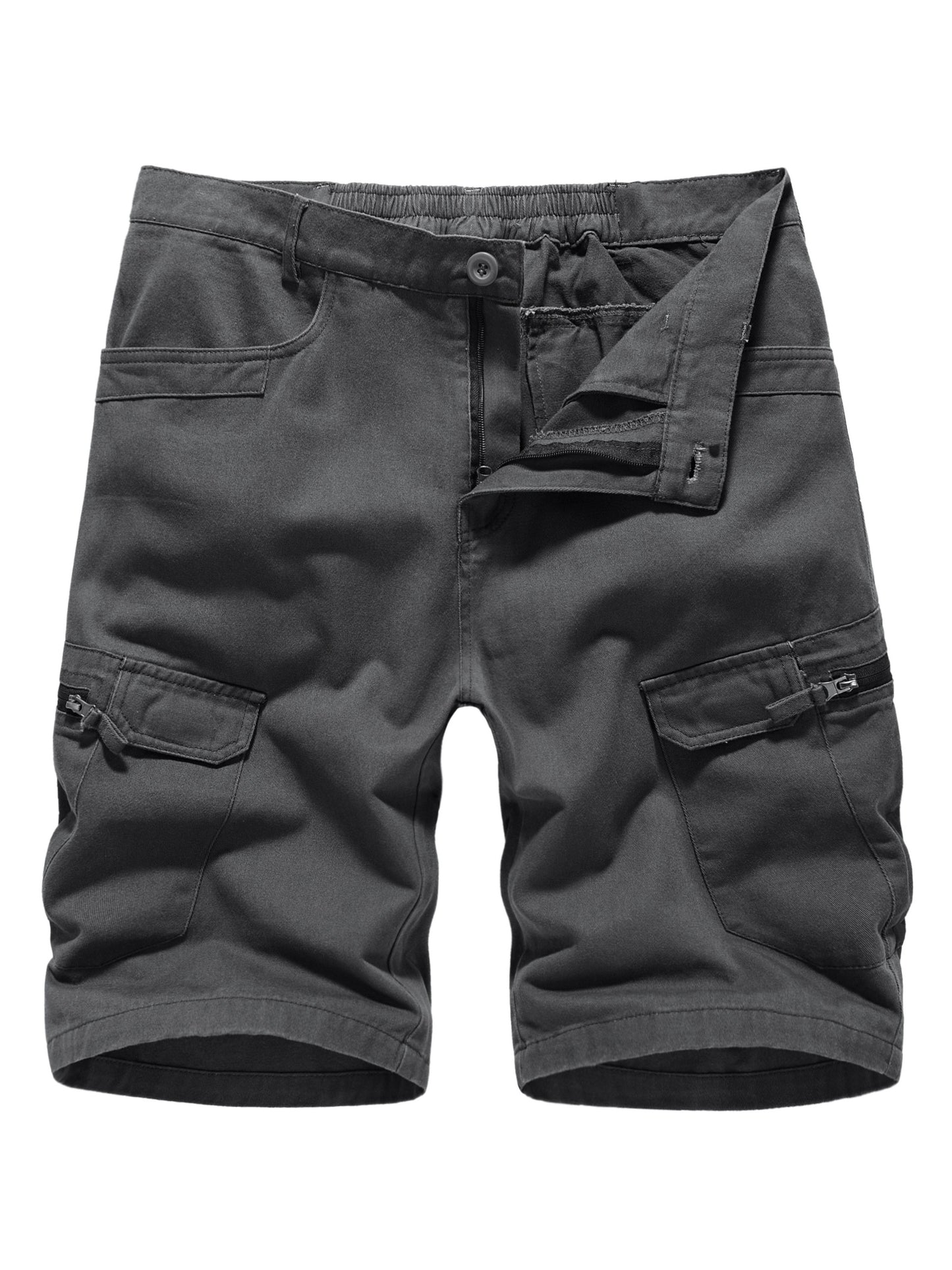 Lässige Camouflage-Cargo-Shorts für Herren, übergroße Shorts mit Tasche in Übergröße