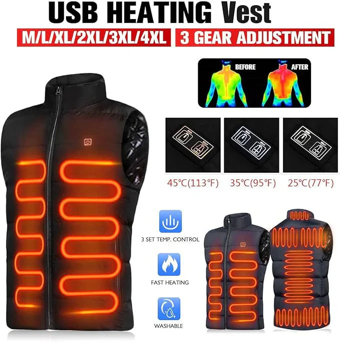 LAST DAY 40% OFF - đ VL⢠New Unisex Warming Heated Vest