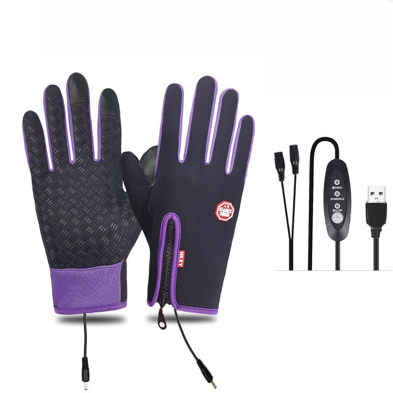 VL™ Outdoor Heated Gloves Windproof and Waterproof with Plus Velvet