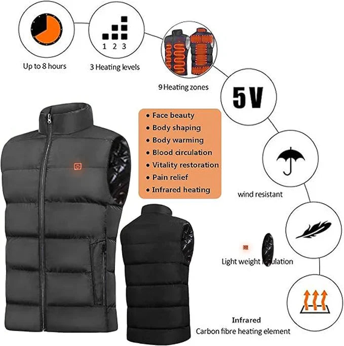 LAST DAY 40% OFF - đ VL⢠New Unisex Warming Heated Vest