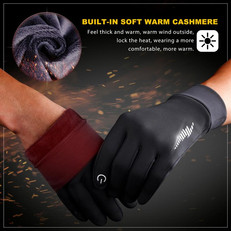 Winter Gloves Women Men Ski Gloves Liners Thermal Warm Touch Screen