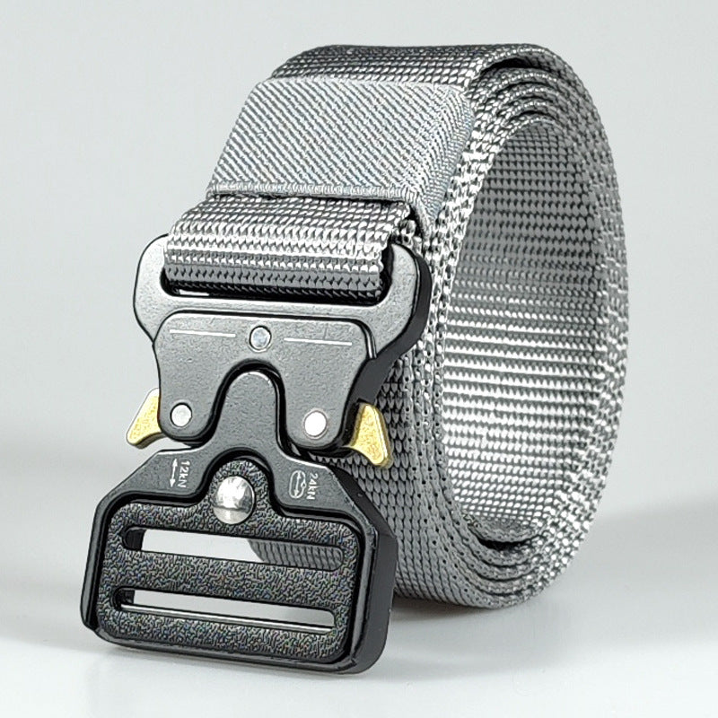 Men's outdoor multifunctional alloy buckle belt