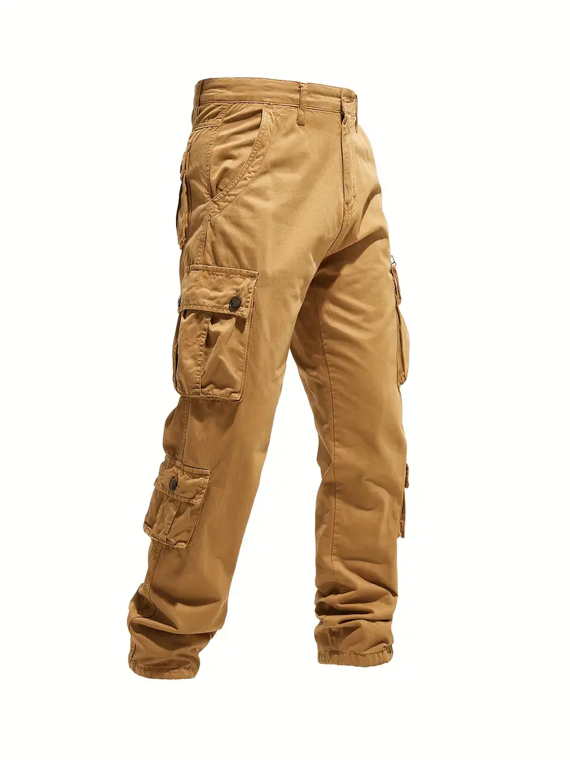 100% Cotton Outdoor Work Pants - 8 Pockets, Durable, Comfortable for Camping, Hiking, Fishing