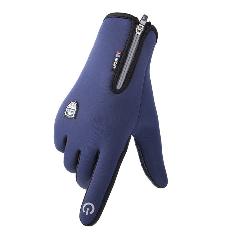VL™ Outdoor-Sporthandschuhe, kurz, Plus-Samt, winddicht, wasserdicht
