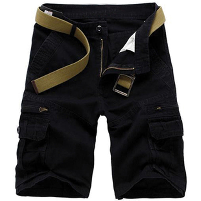 Men's Multi-Pocket Loose-Fit Cargo Shorts