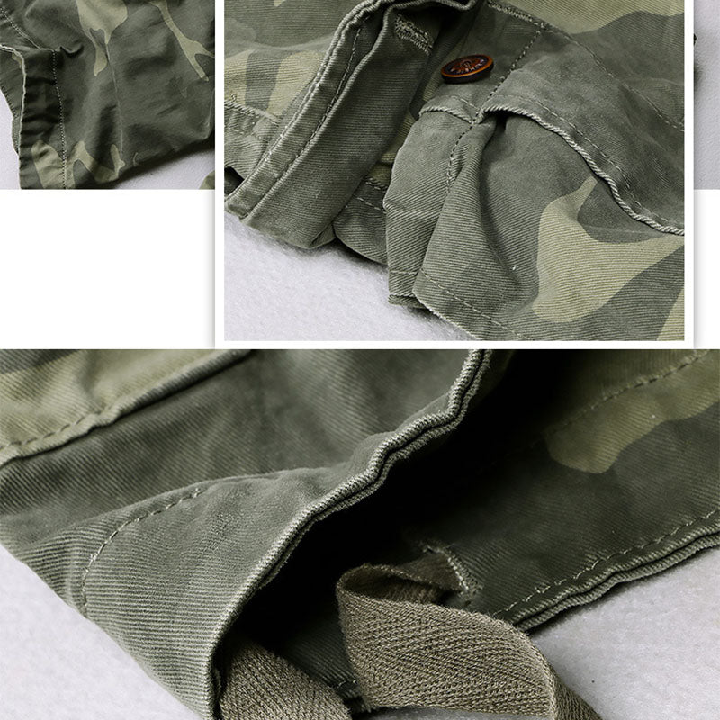 Lässige Outdoor-Cargo-Shorts aus Baumwolle für Herren