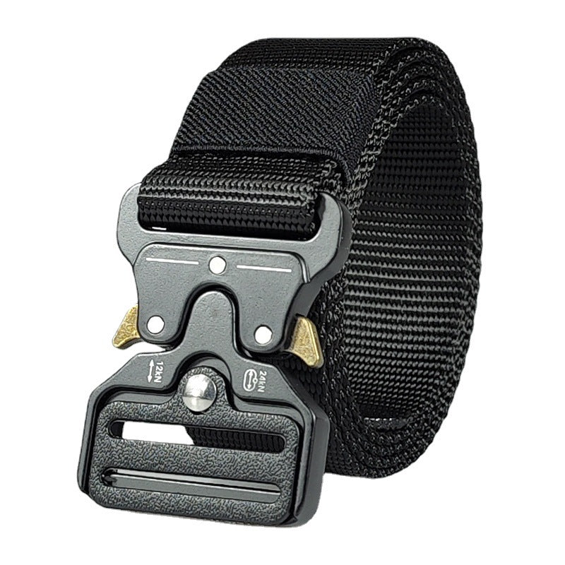Men's outdoor multifunctional alloy buckle belt