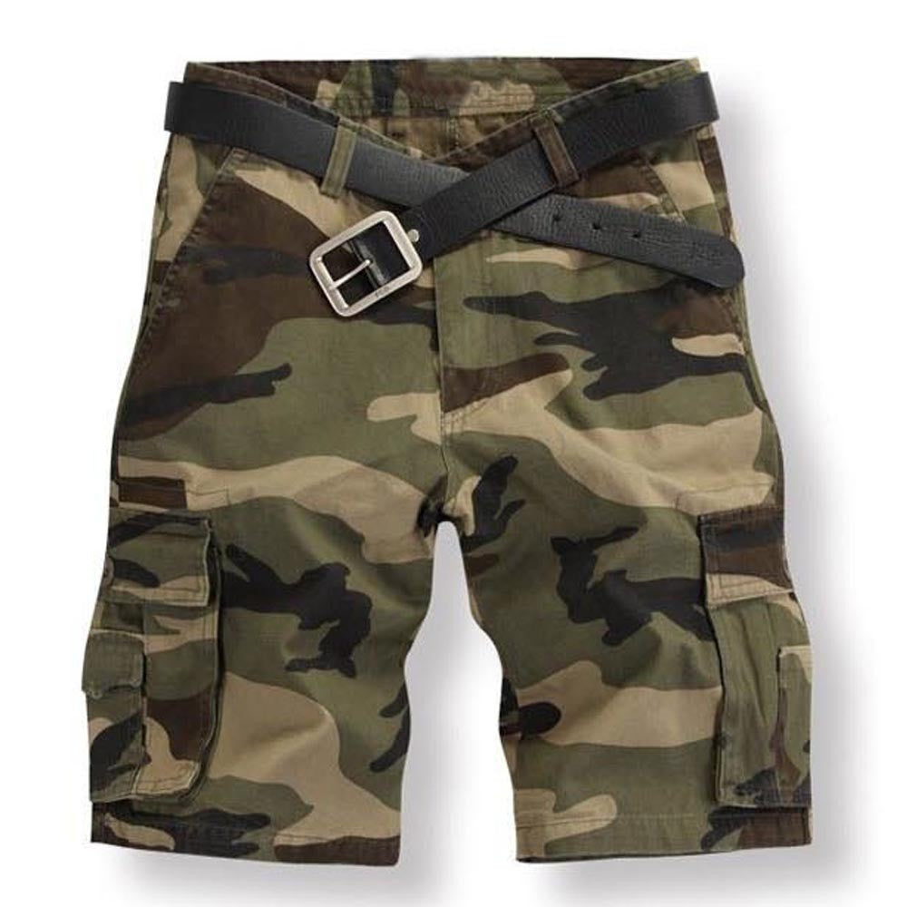 Men's Multi-Pocket Loose-Fit Cargo Shorts
