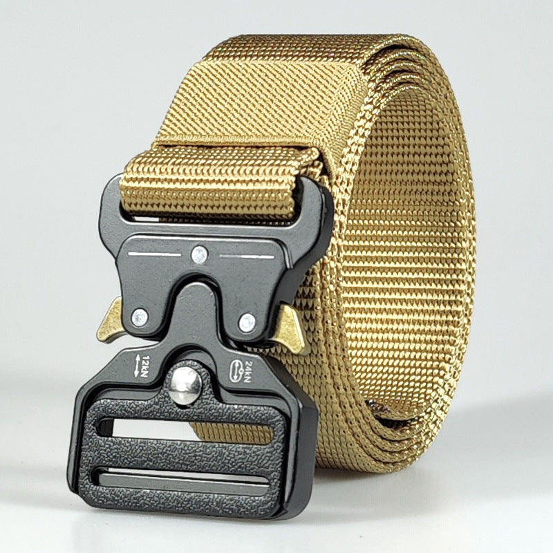 Men's outdoor multifunctional alloy buckle belt