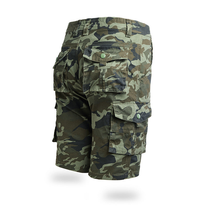 Short cargo camouflage d'extérieur pour homme
