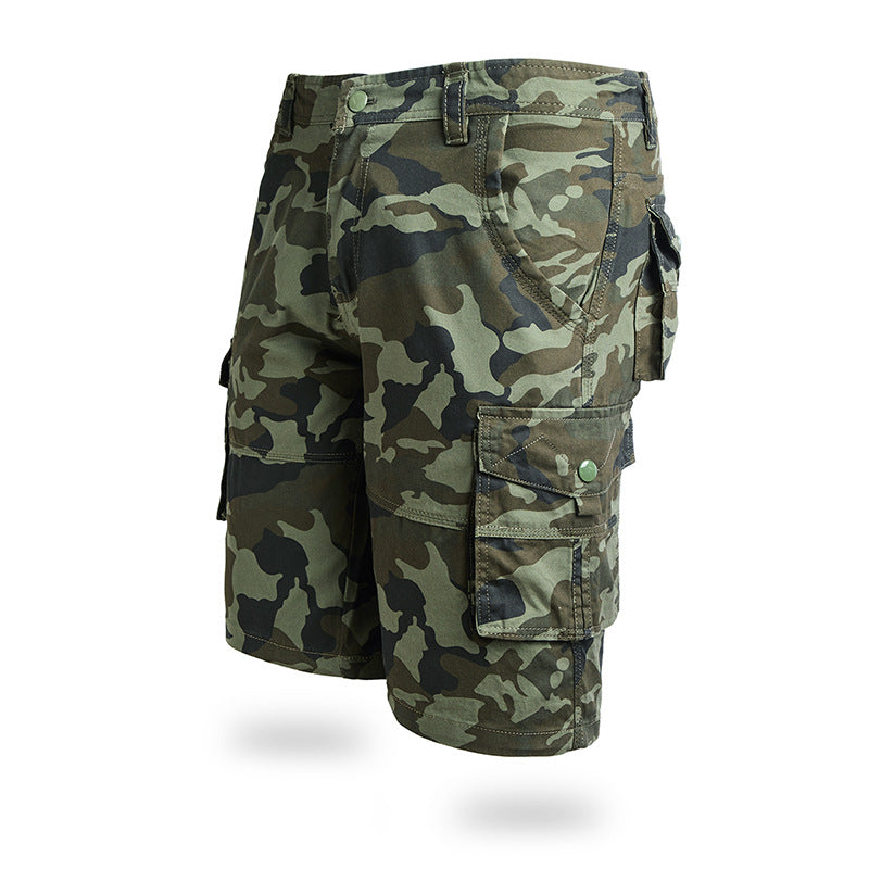 Short cargo camouflage d'extérieur pour homme