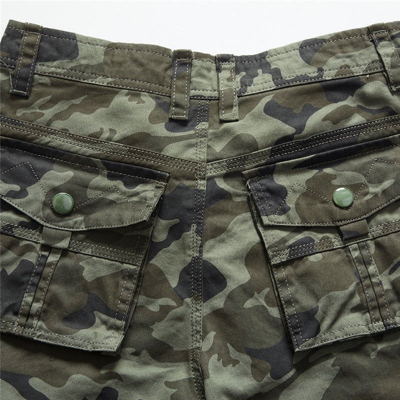 Short cargo camouflage d'extérieur pour homme