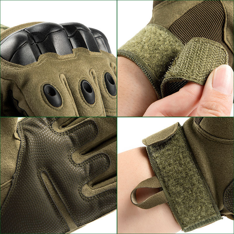 Military training protective full finger/half finger tactical gloves, military fans outdoor climbing hunting cycling gloves
