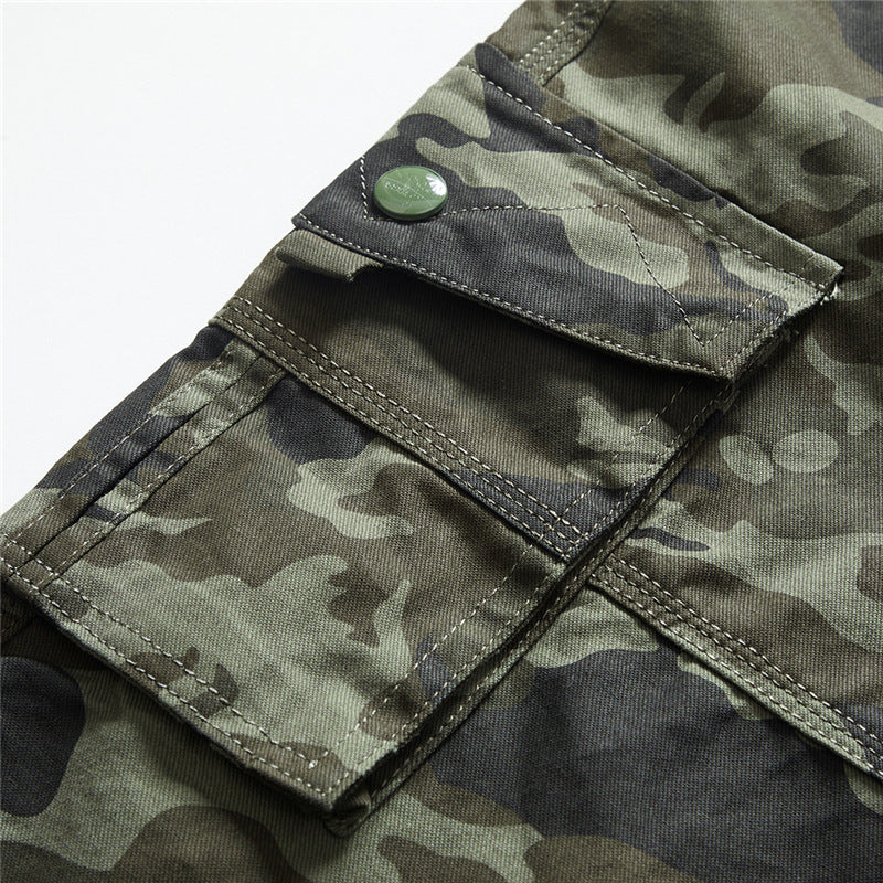 Short cargo camouflage d'extérieur pour homme