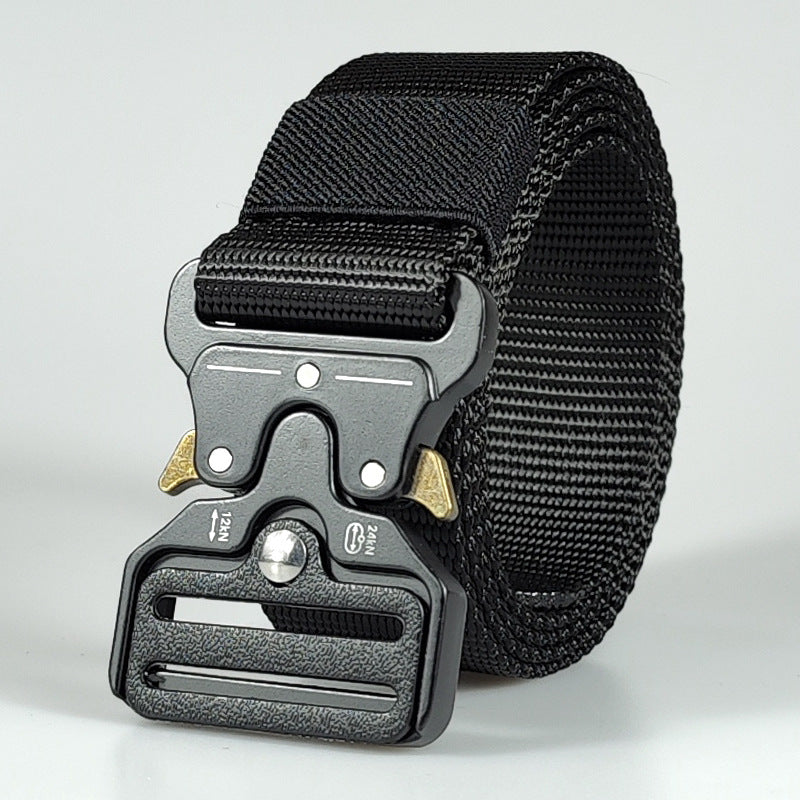 Men's outdoor multifunctional alloy buckle belt