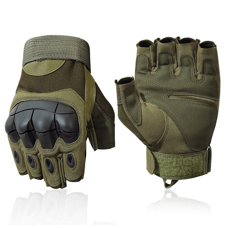 Military training protective full finger/half finger tactical gloves, military fans outdoor climbing hunting cycling gloves