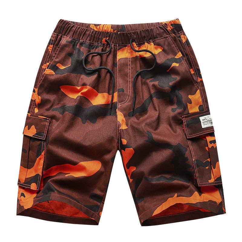 US Large size cargo shorts, men's camouflage sports shorts