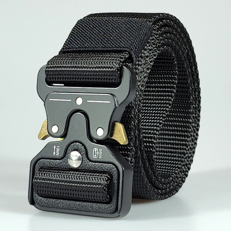 Men's outdoor multifunctional alloy buckle belt