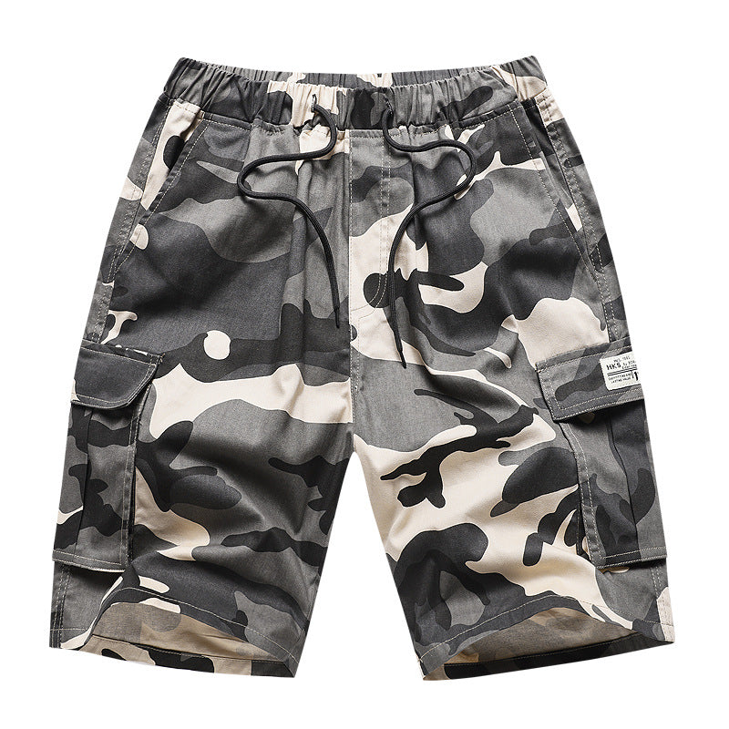 US Large size cargo shorts, men's camouflage sports shorts