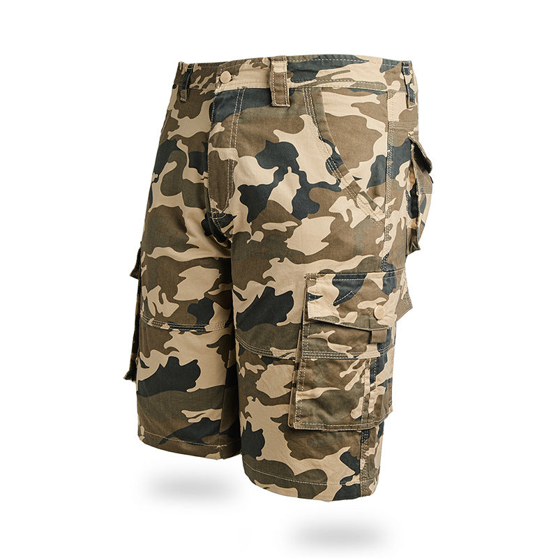 Short cargo camouflage d'extérieur pour homme