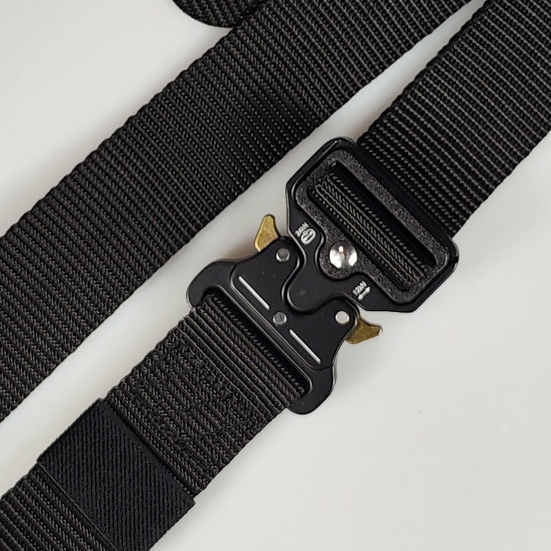 Men's outdoor multifunctional alloy buckle belt