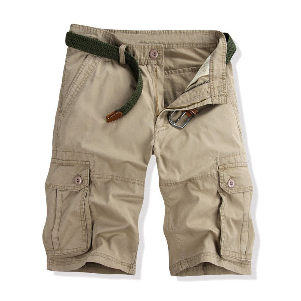 Men's Multi-Pocket Loose-Fit Cargo Shorts