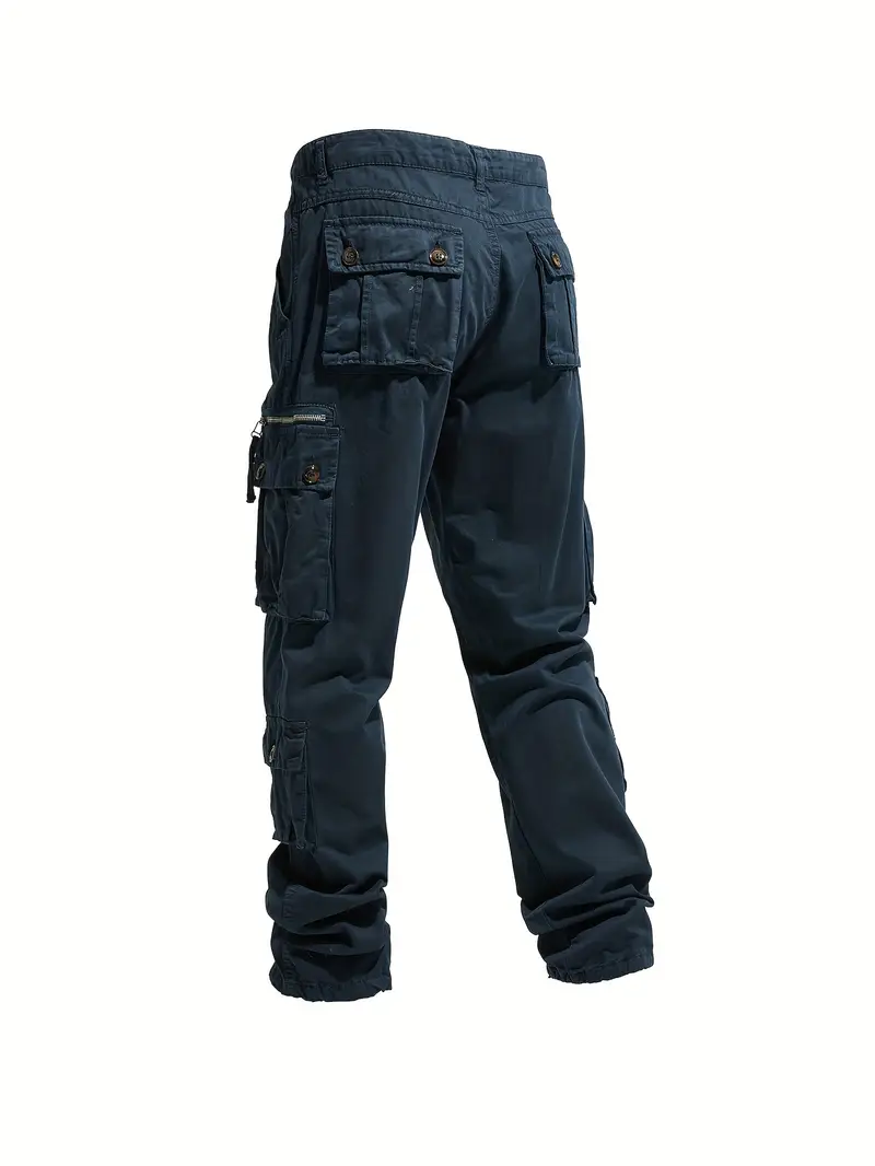 100% Cotton Outdoor Work Pants - 8 Pockets, Durable, Comfortable for Camping, Hiking, Fishing
