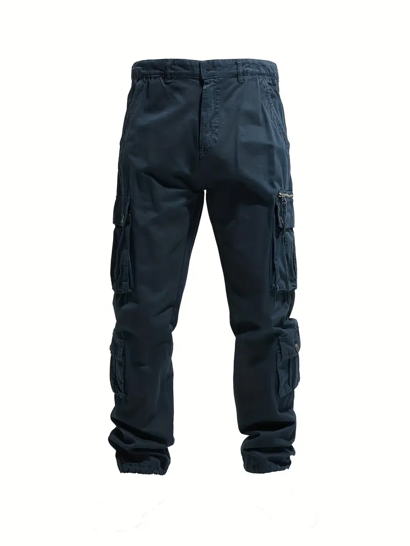 100% Cotton Outdoor Work Pants - 8 Pockets, Durable, Comfortable for Camping, Hiking, Fishing