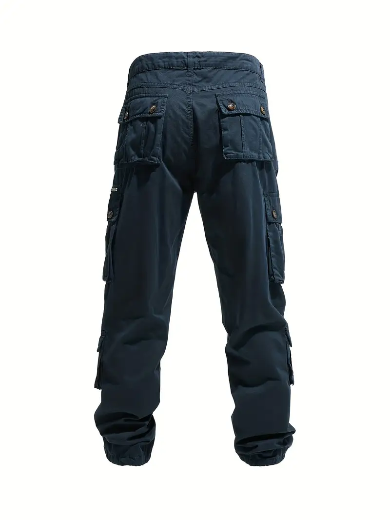 100% Cotton Outdoor Work Pants - 8 Pockets, Durable, Comfortable for Camping, Hiking, Fishing