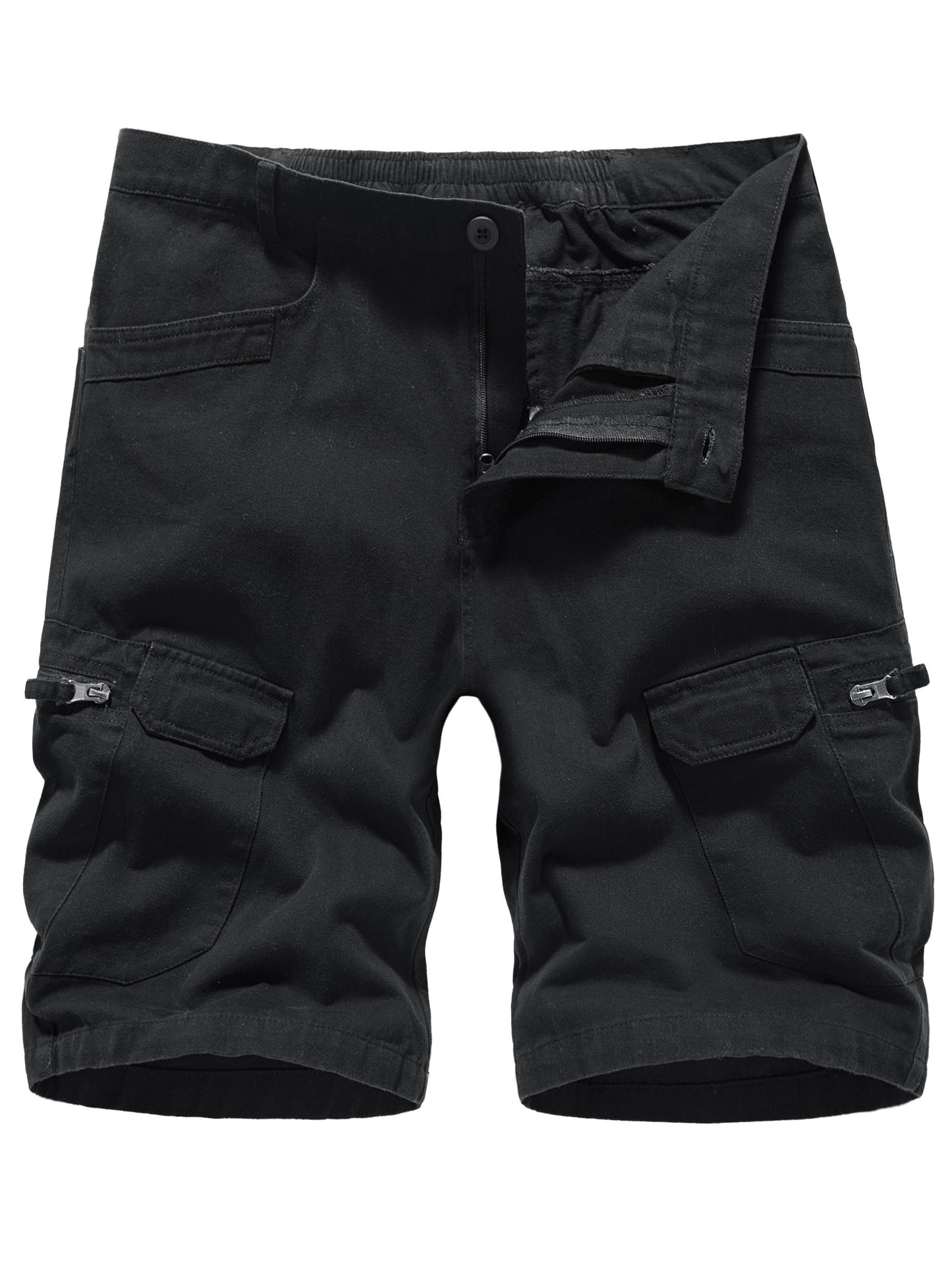 Lässige Camouflage-Cargo-Shorts für Herren, übergroße Shorts mit Tasche in Übergröße