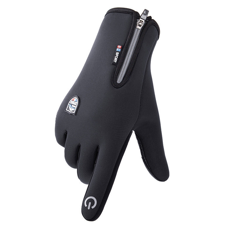 VL™ Outdoor-Sporthandschuhe, kurz, Plus-Samt, winddicht, wasserdicht