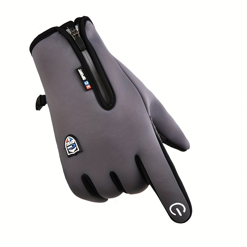 VL™ Outdoor-Sporthandschuhe, kurz, Plus-Samt, winddicht, wasserdicht