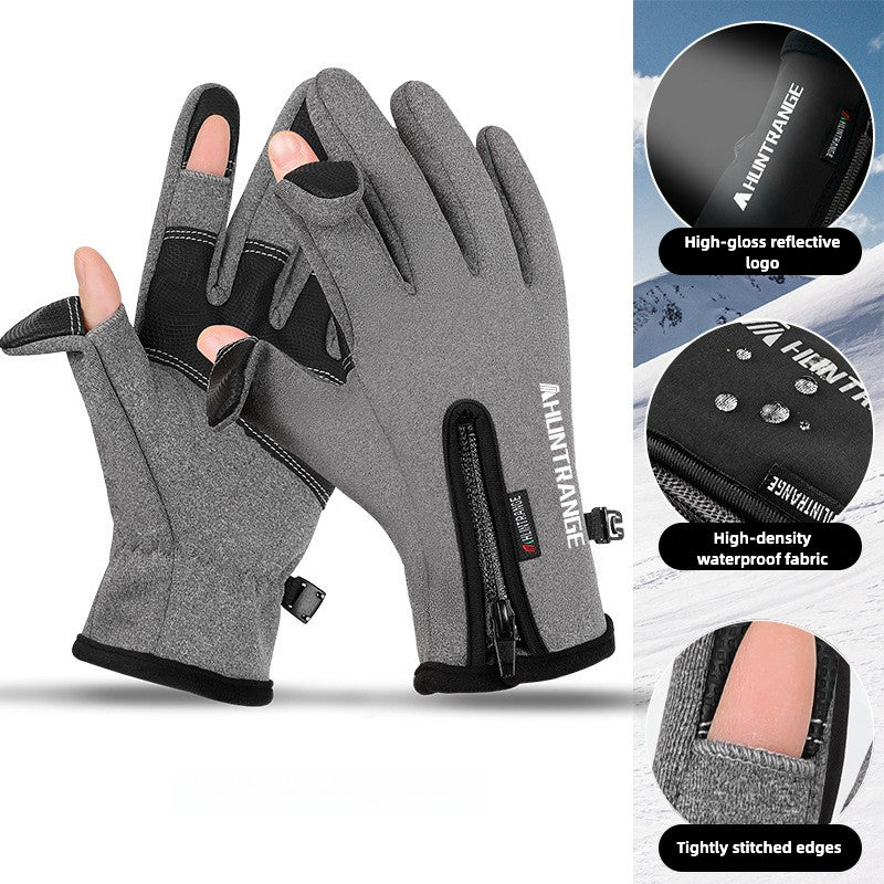 VL™ Beheizte Outdoor-Handschuhe, winddicht und wasserdicht, mit Plus-Samt