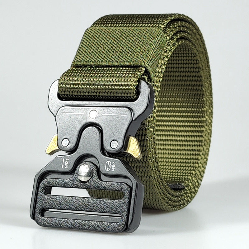 Men's outdoor multifunctional alloy buckle belt