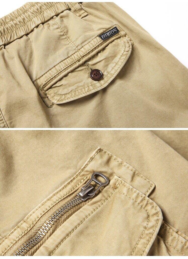 Fashion Men's Cargo Pocket Pants Jogging Casual Work Streetwear Trousers Outdoor