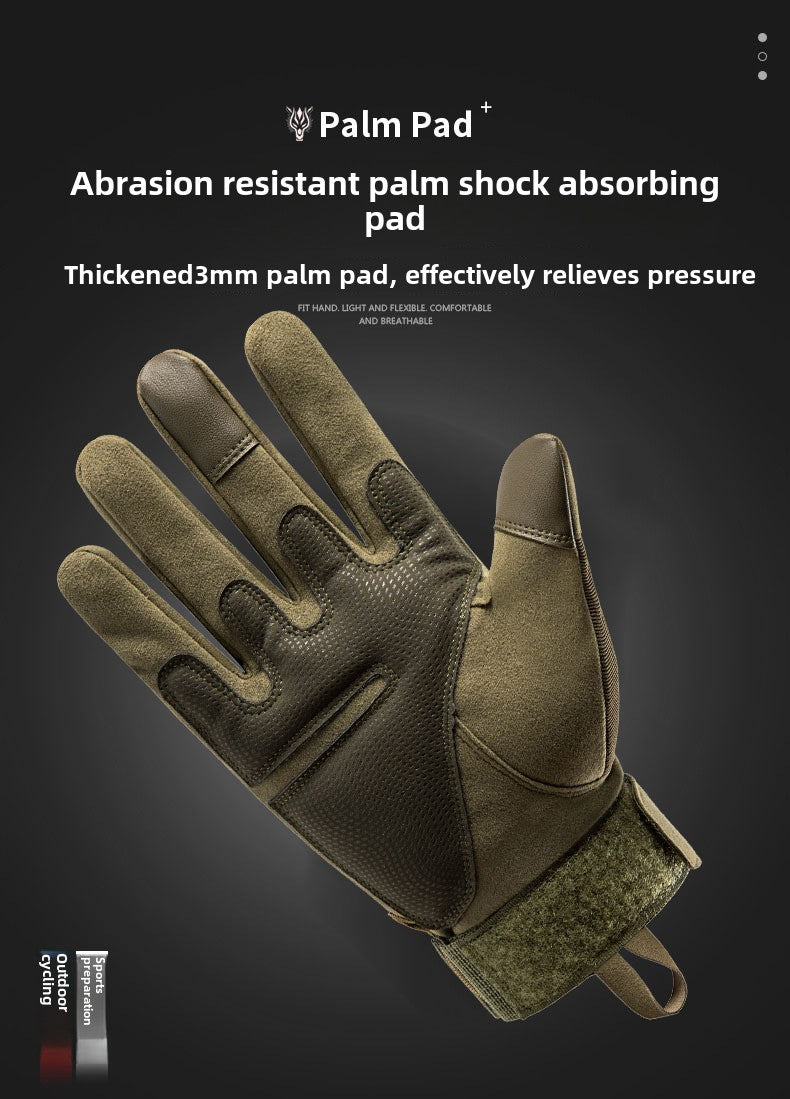 Military training protective full finger/half finger tactical gloves, military fans outdoor climbing hunting cycling gloves