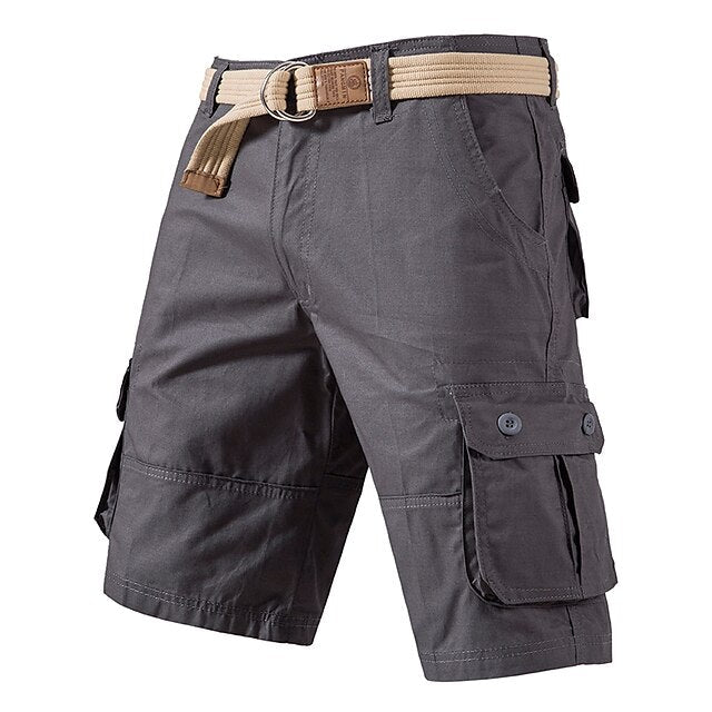 Herren-Cargo-Shorts mit mehreren Taschen und Camouflage-Muster