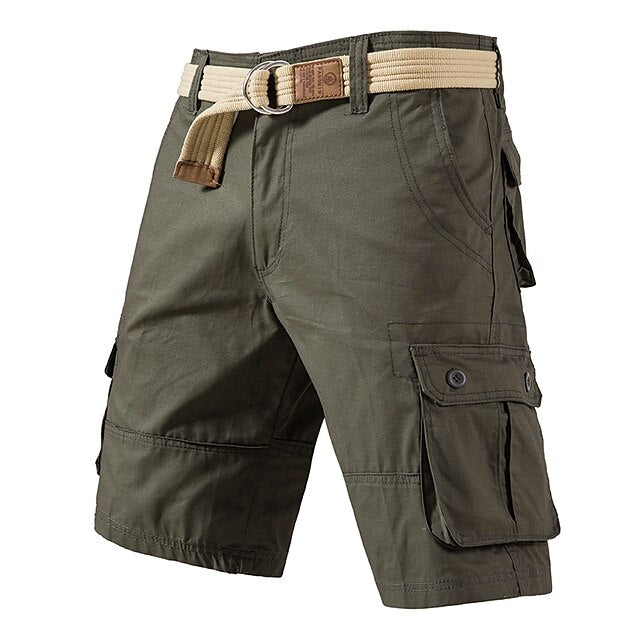 Herren-Cargo-Shorts mit mehreren Taschen und Camouflage-Muster