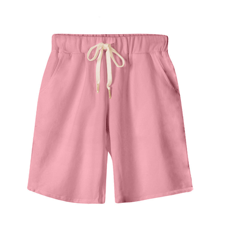 Short décontracté à cordon de serrage pour femme VL
