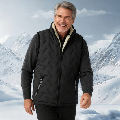 Unisex Thermal Fleece-Lined Quilted Vest
