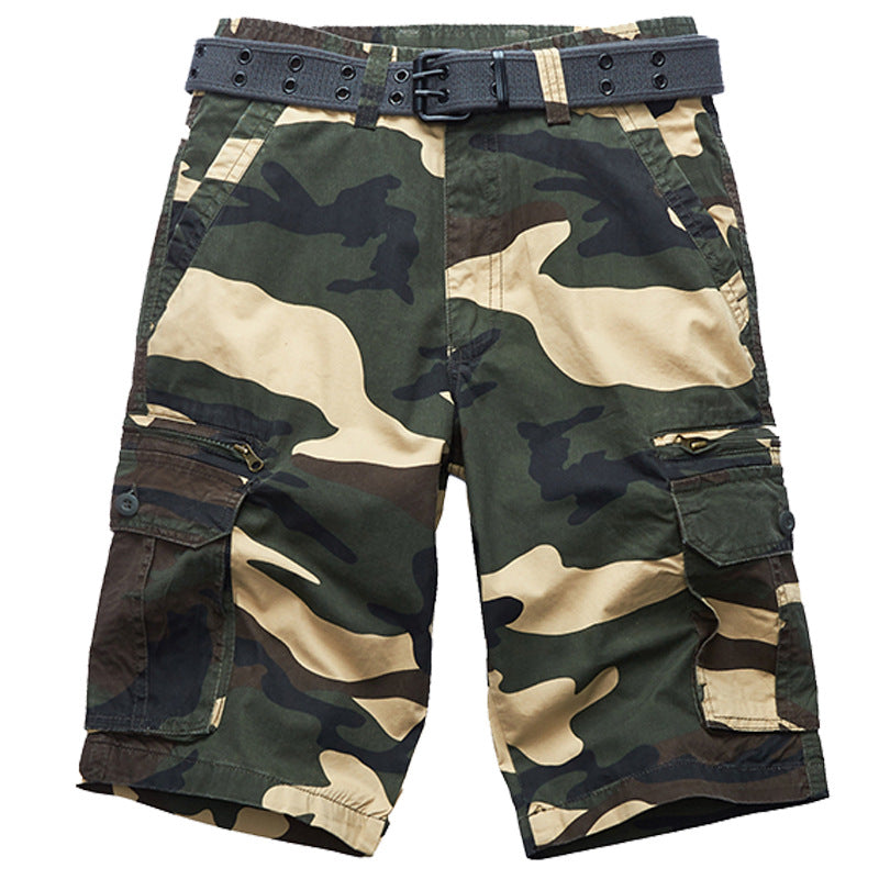 VL™ Casual Beach Camouflage Cotton Men's Shorts