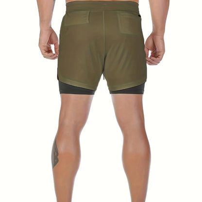 VL 2-in-1 Breathable Stretch Sports Shorts