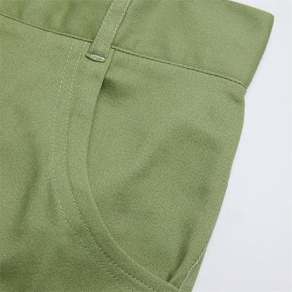 Men's Casual Cargo Shorts Multi Pocket Straight Leg Plain Comfort Knee Length Casual Daily Holiday Fashion Streetwear
