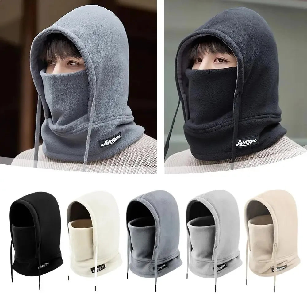 Winter Fleece Balaclava Face Mask - Windproof Ski Neck Warmer Hood for Men & Women
