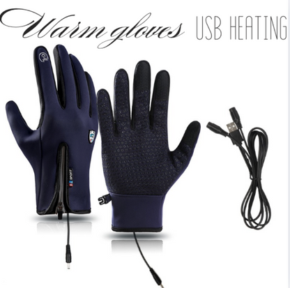 VL™ Outdoor Heated Gloves Windproof and Waterproof with Plus Velvet